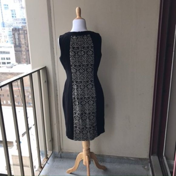Antonio Melani Black Geometric Pattern Shift Dress - Picture 12 of 13